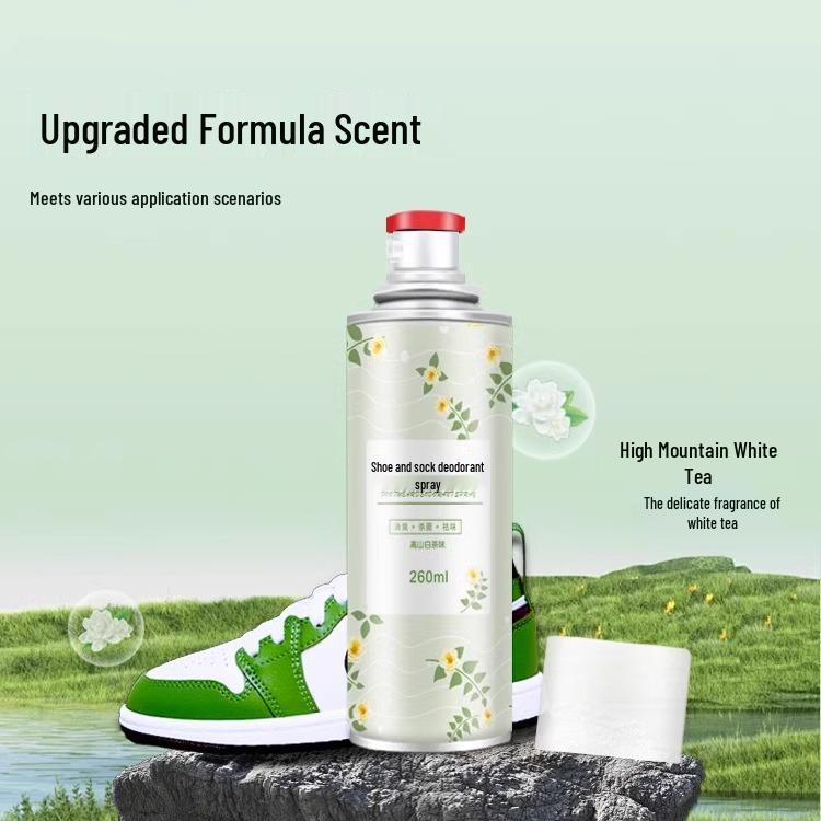 

Спрей-дезодорант для обуви: Устранитель запаха для кроссовок, носков, спортивной обуви и обувных шкафов с антибактериальной дезинфекцией