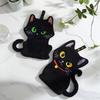 Cartoon Black Cat Hand Towel Animals Shape Absorbent Hand Cloth Kitchen Cleaning Wipe Cloth Kid Bathroom Hanging Towel
