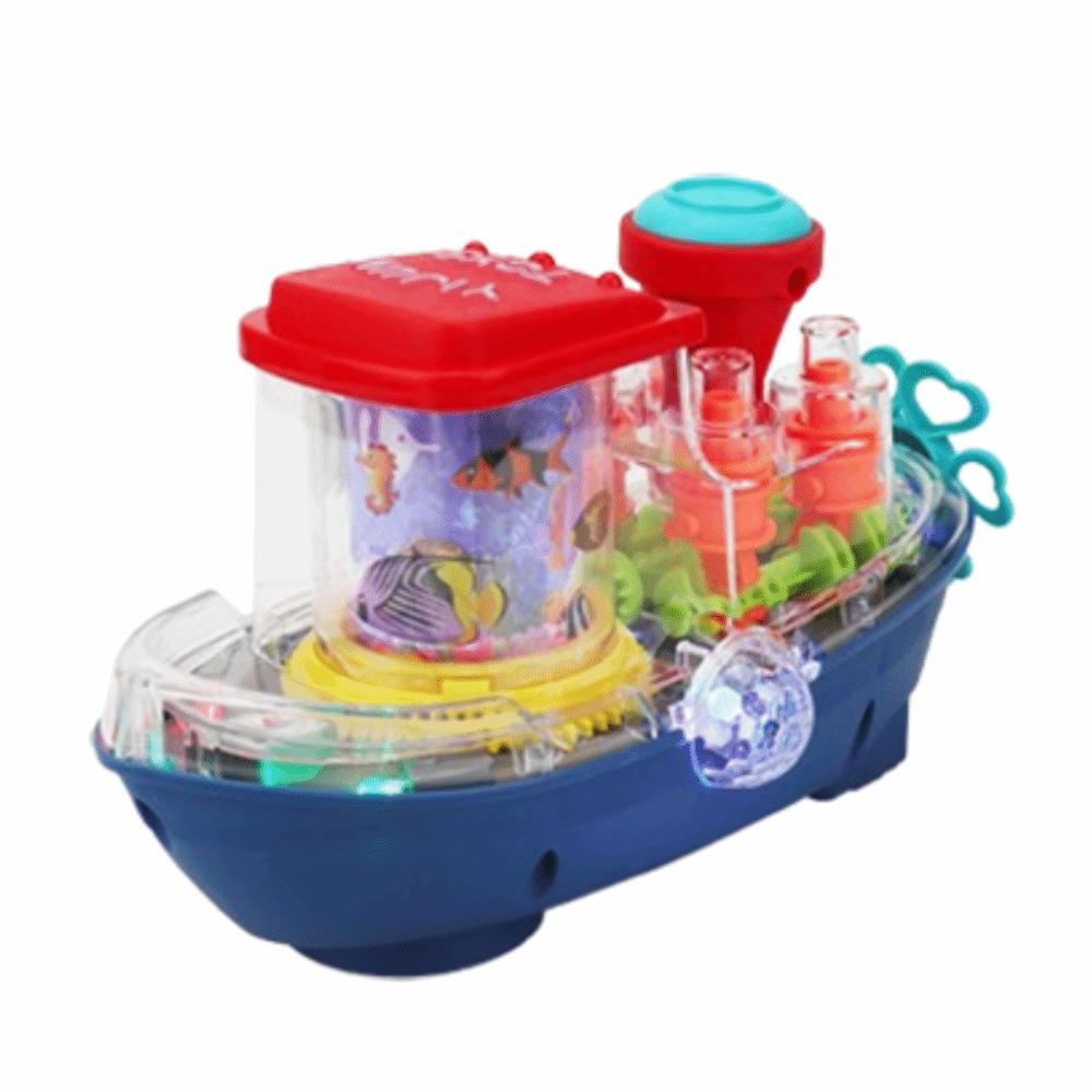 

Звук Свет Игрушка Электрическая Движущаяся Лодка Игрушка Пластиковый Музыкальный Корабль Игрушка Дошкольный