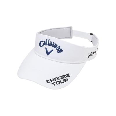 Continuing Standard Sun Visor TOUR TW VISOR Golf X Navy FR [Callaway] Men's JM/Hat 25SS_1031_White