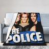 The Polices Rock Band Throw Blanket for Couch  Soft Fuzzy Plush Blanket 50x60 Inches Multi-size Bedspread for All Seasons