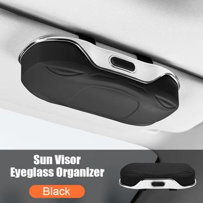 Car Sunglasses Holder Car Glasses Box Sun Visor ABS Storage Case Anti-Scratch Eyeglasses Protection Box Car Interior Accessories