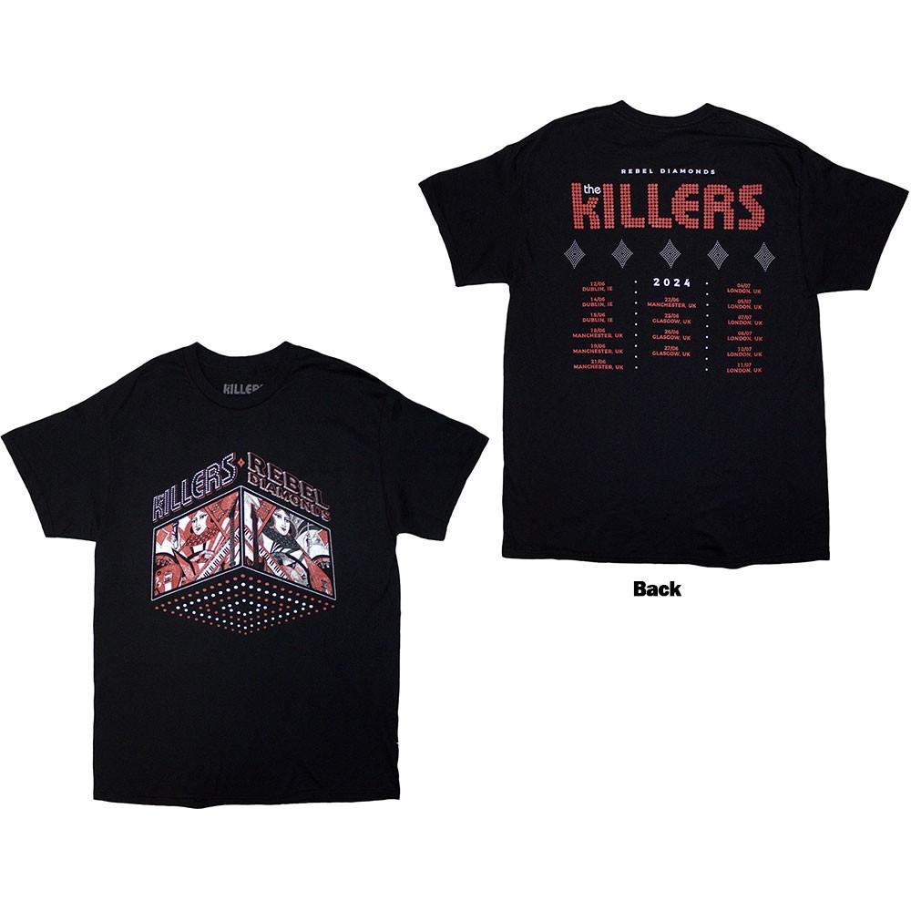 

The Killers Tour 24 Rebel Diamonds T-Shirt Black New XXL