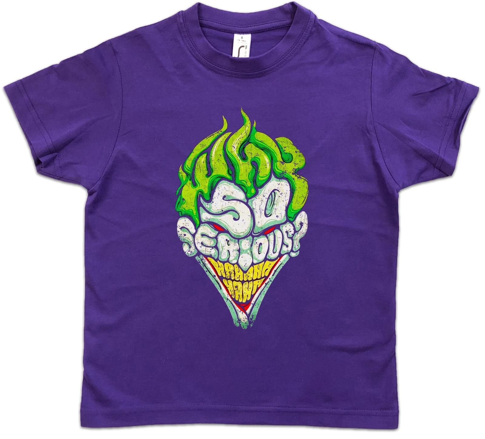 WHY SO SERIOUS Kids Boys kids boys T-Shirt Batman Gotham TV City Dark Wayne Knight Joker 160