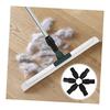 Broom Extension Rod Adapter, Set of 6, Adjustable Duster Extension Rod Tensioner, Black, Compatible with 22/25mm, Household Cleaning Goods,