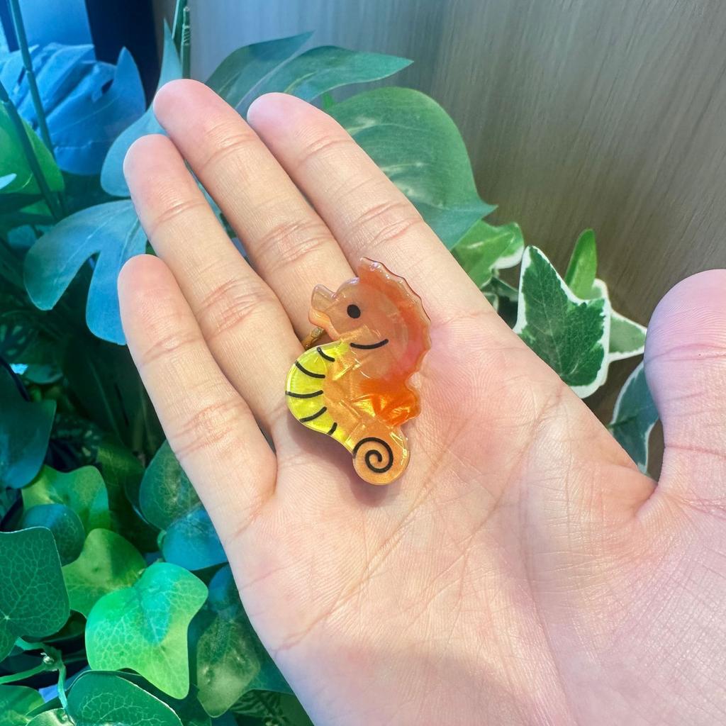 Muschel Pony Clip Delfin Seitenclip Krake Neu Ozean Kleintier Greifclip Krabbe Haarspange Seestern Haaraccessoires