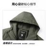 Mens Winter Down Jacket Outdoor Warm Coat Lightweight Hiking Parka