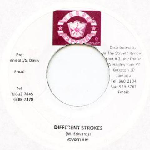 

7inch Record GYPTIAN - Different Strokes Young Veterans 2009 Jamaica Reggae, Ska & Dub