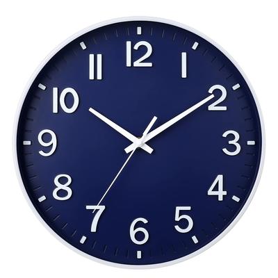 Leise Wanduhr Marineblau