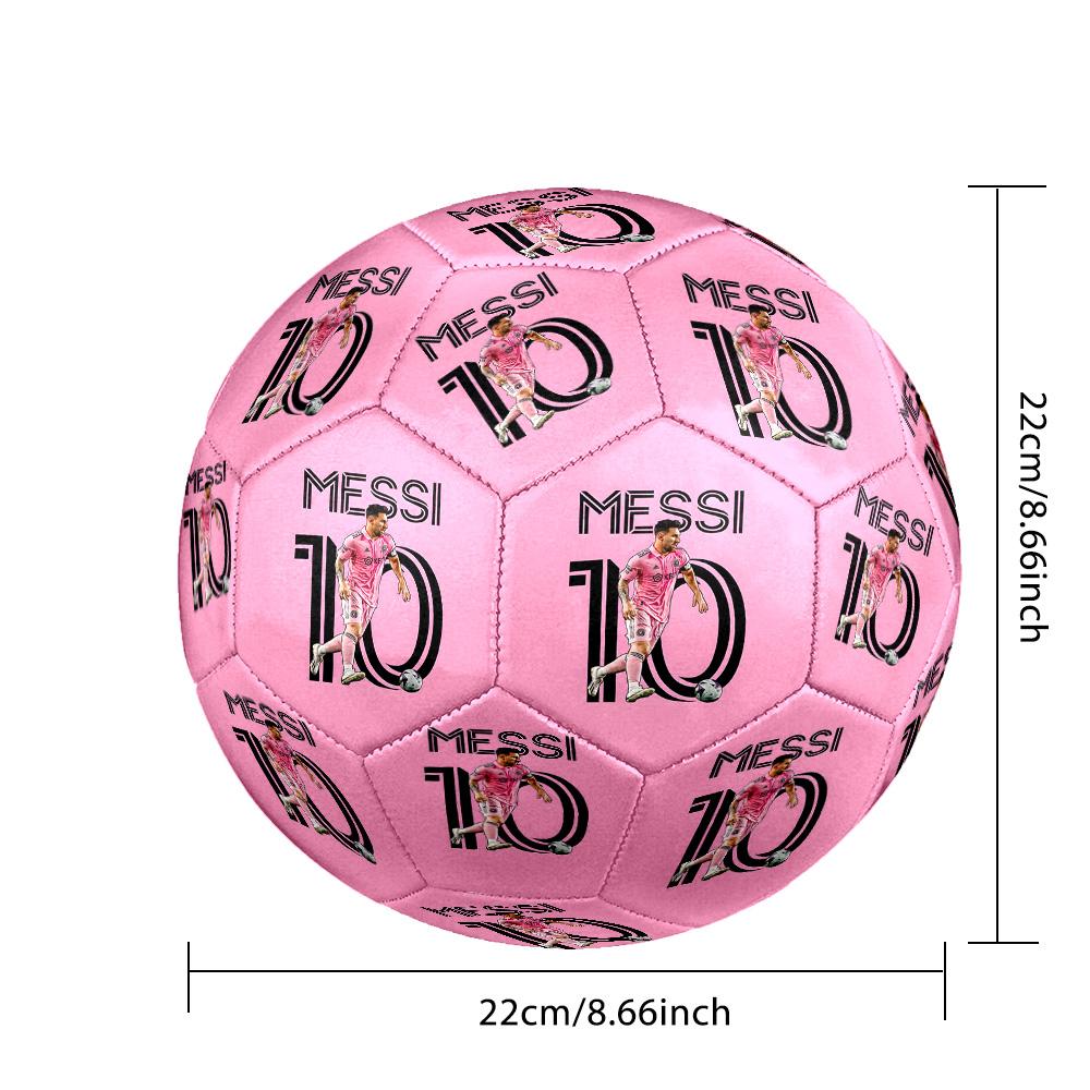 Messi Celebration Size 5 Football Machine Sewn Indoor/Outdoor Training and Matches Sports Enthusiast Gifts