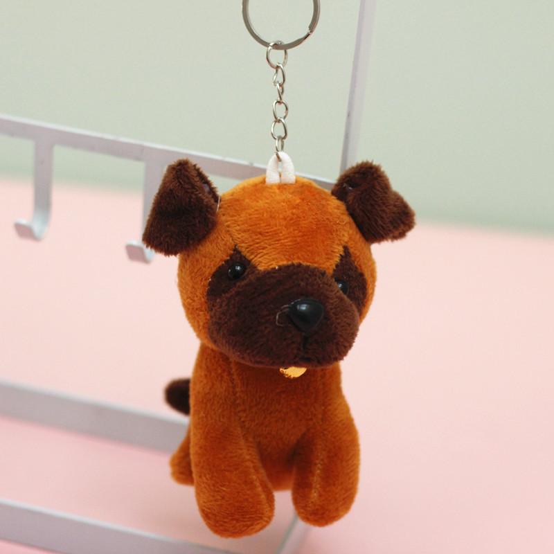 Puppy Plush Toy Keychain Pendant - Mini Animal Backpack Ornament & Gift
