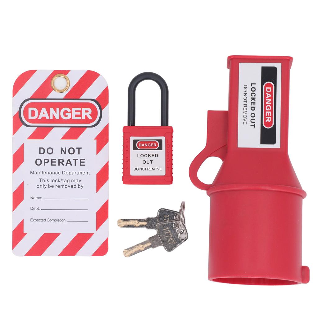 3er Set Elektrischer Stecker Lockout 62mm Innendurchmesser Industrieller Wasserdichter Energieisolationsstecker