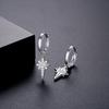 LUOTEEMI CZ Star Huggie Accessories Fashion Jewellery Beautiful Summer Gold Plated Hoop Earring