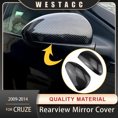 2ks Carbon Fiber Car Carbon Fiber Cover Decoration Sticker Dekorace pro Chevrolet Cruze 2009 - 2014 Boční zrcátko