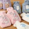 Girls Cute Plush Hot Water Bottle Bag Shoulder Hand Warmer Warm Belly Instant Hot Pack Winter Home Water Heating Pad Heat Pack