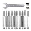 5 peças de pedra de afiar motosserra, afiador de motosserra, ferramenta de moagem de diamante com cabeças de moagem de chave 4mm/4,8mm/5,5mm