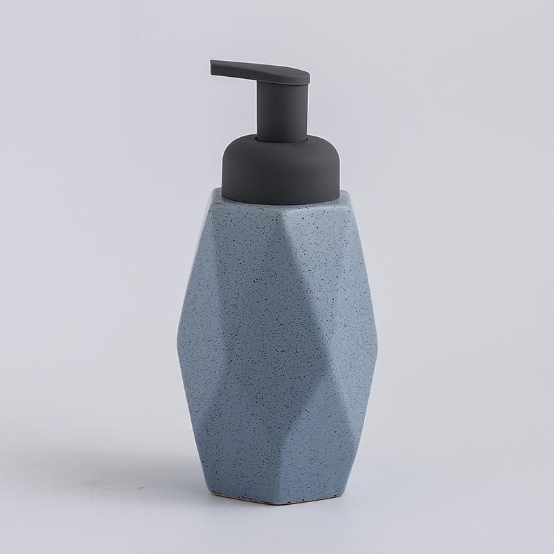 Ceramic Foam Soap Dispenser Bottle Kitchen Hand Sanitizer Bottle Shampoo Body Wash Lotion Bottle Customizable Logo for Hotels