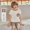 YEEHOO Boys' 7A Antibacterial Combed Cotton Sleeveless Pajama Set