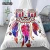 Dreamcatcher-Bettbezug-Set, King-Size-Bett, Boho-Traumfänger-Bettwäsche-Set, Mikrofaser, Bohemian-Stil, Bettdeckenbezug für Mädchen und Frauen