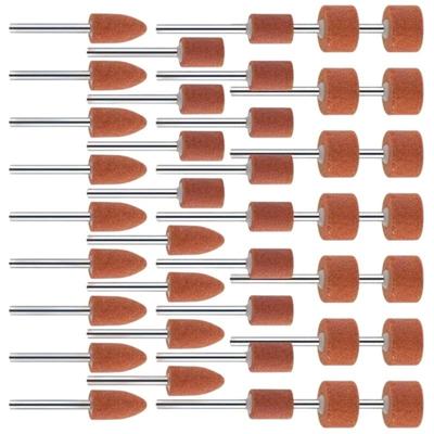 Professional Heavy Duty Aluminum Oxide Grinding Head For Fast Speed Abrasive Polishing And Shaping Crafting Rotary Tool
