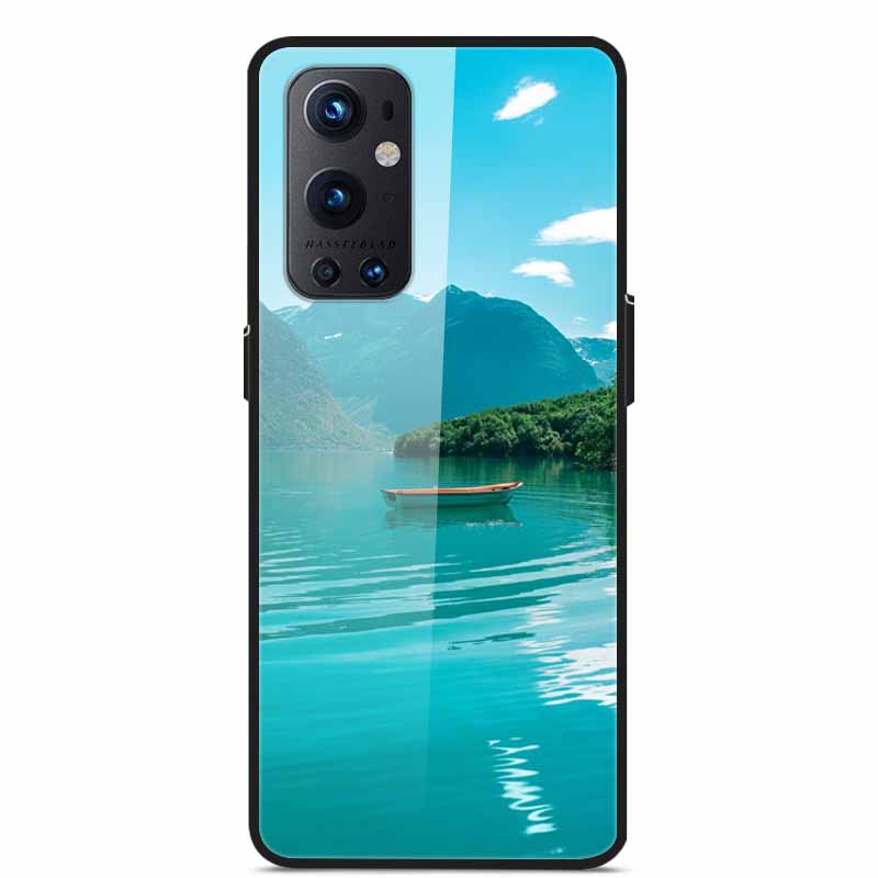 Phone Cases for One Plus 9 Tempered Glass Hard PC Back Cover For OnePlus 9 EU Version Case for Oneplus9 Funda Shells