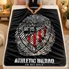 Flannel BlanketAthletic Bilbao Warm Soft Throw Blanket for Indoor Sofa Bed Living Room Use