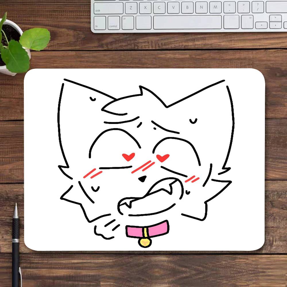 Boykisser Gatto Buffo Tappetino Mouse Mousepad Divertente Mouse Pad Bordo Bloccato Piccolo Per Giocatori Tappetino Scrivania Computer Rettangolare Gomma Antiscivolo