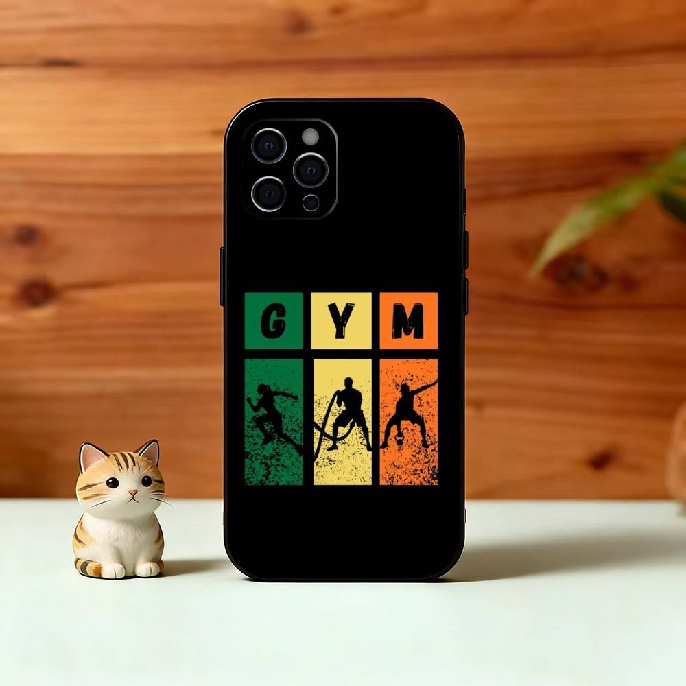 Gym Moode On Phone Case For iPhone 17, 16,15,14,13,12,11 Plus,Pro Max, Others Soft Black Cover