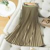 Round Versatile Three-Layer Mesh Pleated Long Skirt for Women - 6-Meter Wide Hem, 2026 Spring/Summer Collection