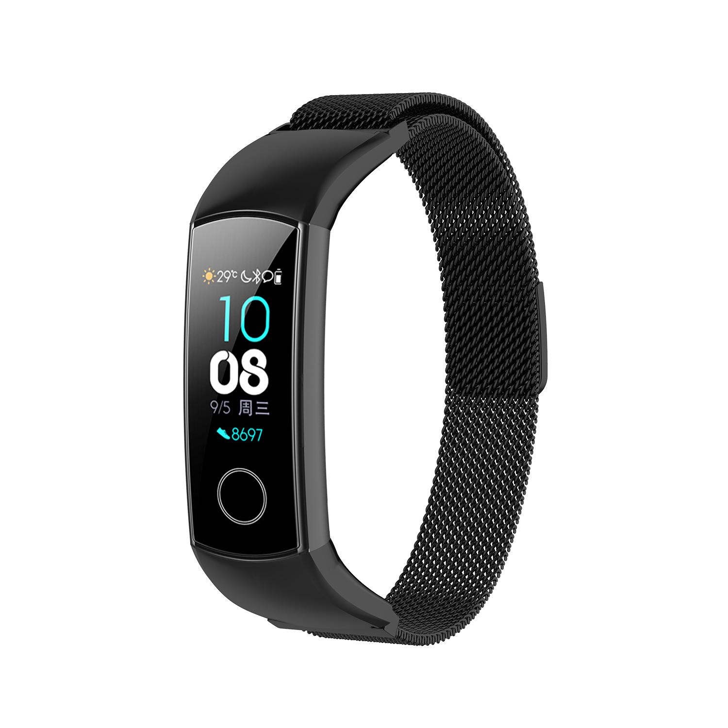 

Adjustable Stainless Steel Milanese Watch Bracelet Smart Watch Band Watchband Strap for Huawei Honor 5/Honor 4 ENC CRS-B19 CRS-B19S Black