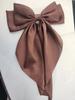 Women New Bow Hair Clip Women Large Bowknot Satin Hairpin Barrettes Girls Solid Color Ponytail Clip Hair Accessories