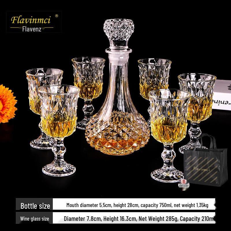 Crystal Wine and Brandy Glass Set