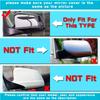 For BMW 5 6 7 Series E60 E61 E63 E64 F06 F07 F10 F11 F13 F01-F04 Carbon Fiber Pattern Black Side Wing Rearview Mirror Cover Cap