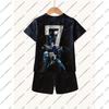Football suit T-shirt for men, children and teenagers, men's sports top, boys' short sleeved set