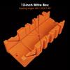 14 inch Mitre Box with Movable and Non slip Jaw for Back Saw Slot Angles 45  22.5  90 Degrees Cuts Sawing and Clamping