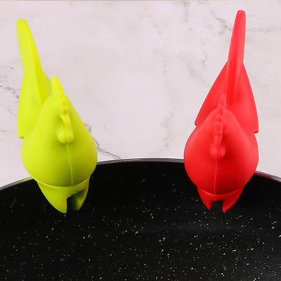 Uchwyt na pokrywkę garnka Dobra wytrzymałość Gadżety kuchenne Miękki kształt kurczaka Pokrywa garnka Podstawka Trwała Odporna na zachlapania Miękka