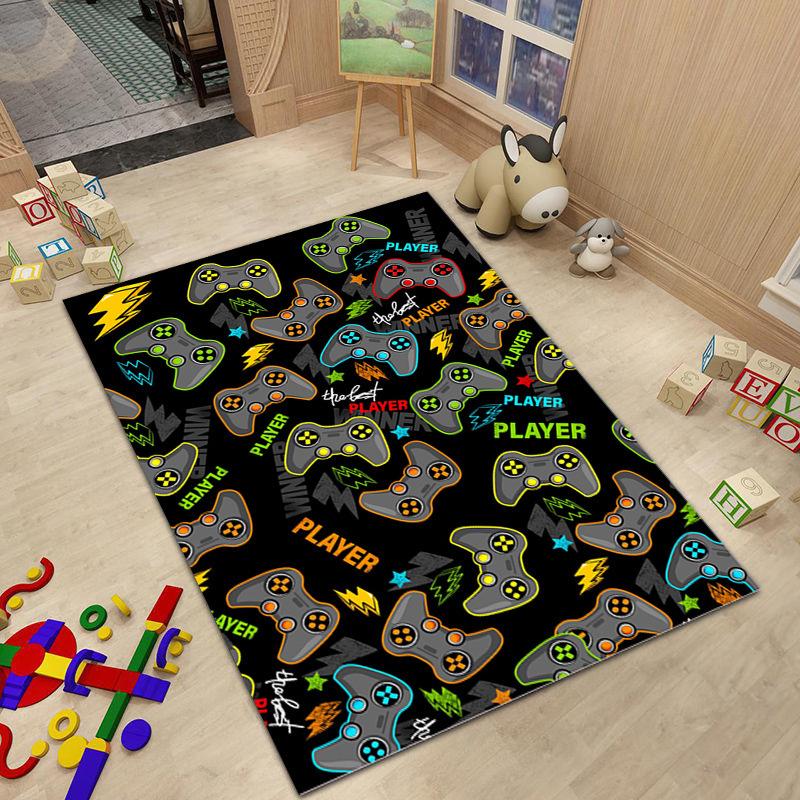 Patroon voor Gamer Controller voor Woonkamer Jongenskamer Grote Vloermat Kunstprint Huisgang Kinder Tapijt Decoratie Huis