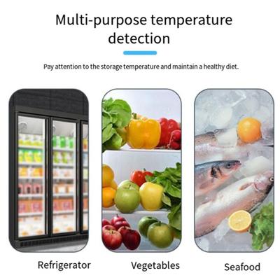 Digital Refrigerator Thermometer LCD Display High Precision Waterproof Magnetic Hanging Fridge Freezer Electronic Temperature Monitor Gauge