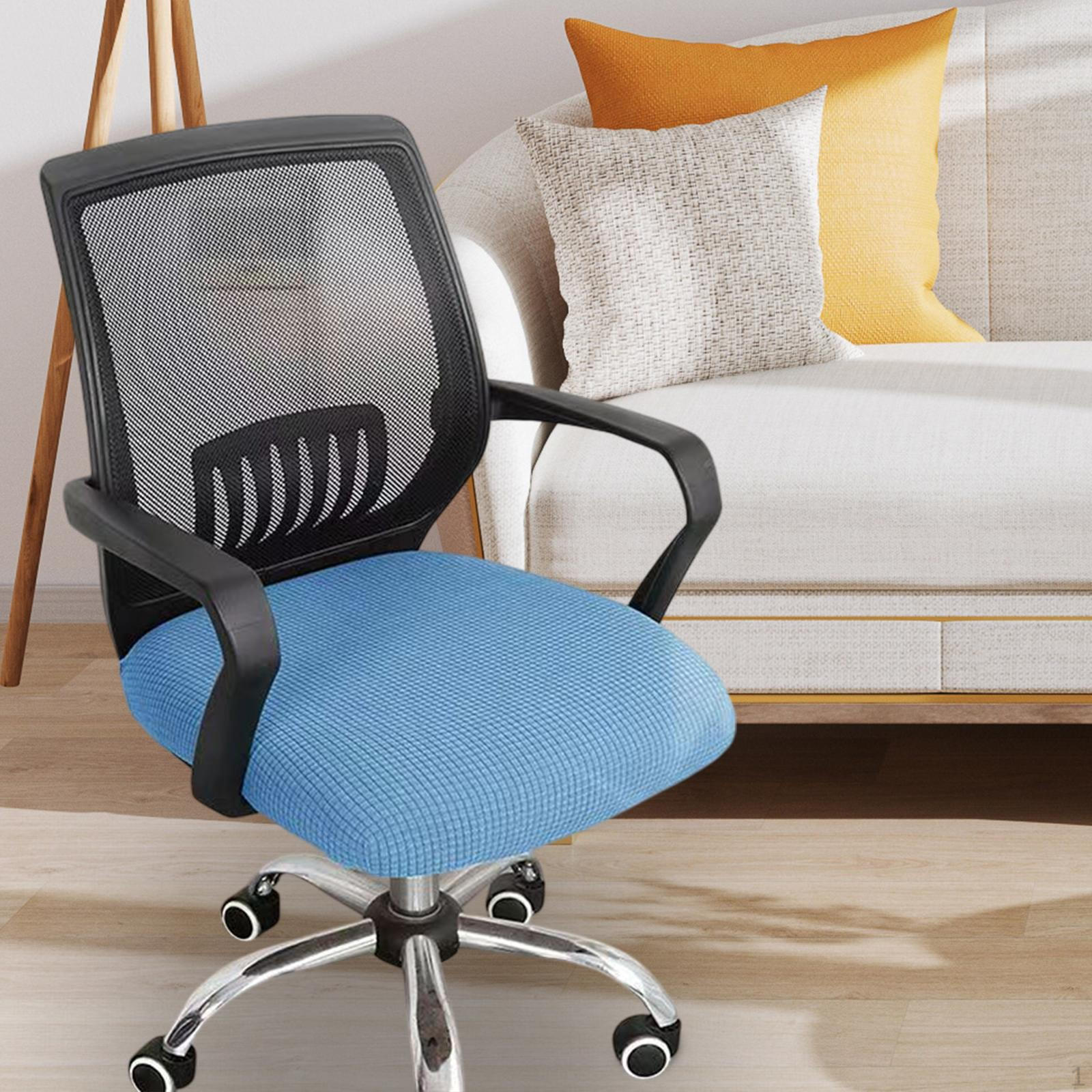 

Чехол для компьютерного стула, крышка, моющееся эластичное сиденье без толстого защитного чехла, замена синий