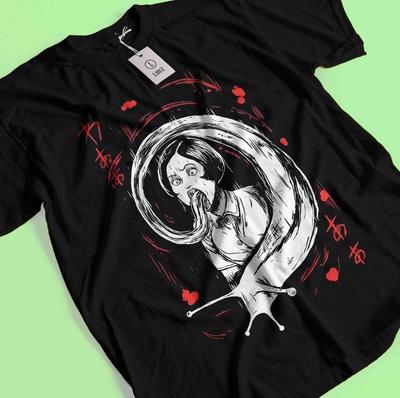 Maglietta Unisex Vintage Horror Anime Love Giapponese Manga Halloween Regalo