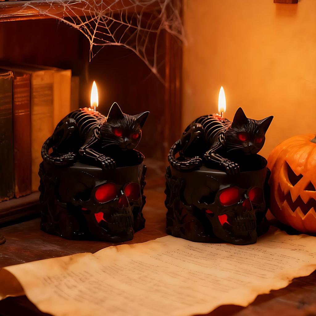 Black Candle Mold Creative Black Skull Mold Creative Candle Mold Stylish For Home Decoration Candle Making Gift Making