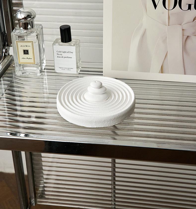 Premium Gypsum Incense Holder and Tea Table Ornament – Zen Home Decor and Photography Prop