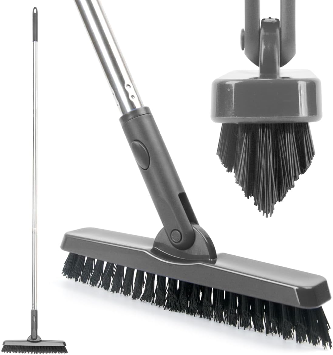 CELOX with Long Handle, Grout Cleaner Brush Tile Floors, for Shower T светло-серый