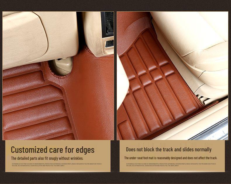 Leather Anti-Slip, Wear-Resistant Floor Mats for Honda City, XRV, Vezel, Avancier, and URV - Easy To Install.