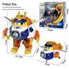 Deluxe Super Wings Transformation Set: Wish Guardian - Le, Di, Xiao Ai, Duo Duo, Bao, Jing, Zhang with Sound and Light Effects.