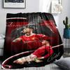1PC CR7 Patterned Flannel Blanket Suitable For All Seasons for Home Decor Warmth and Comfort Gifts Holiday Present
