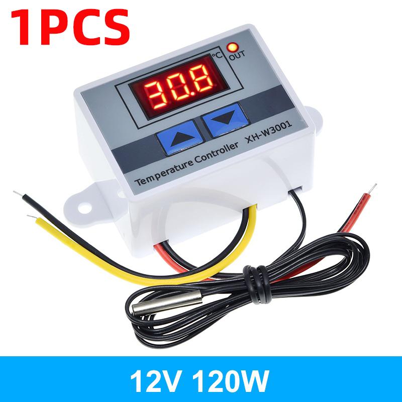 

TZT W3001 Digital Control Temperature Microcomputer Thermostat Switch Thermometer New Thermoregulator 12/24/220V 1PCS 12V 120W