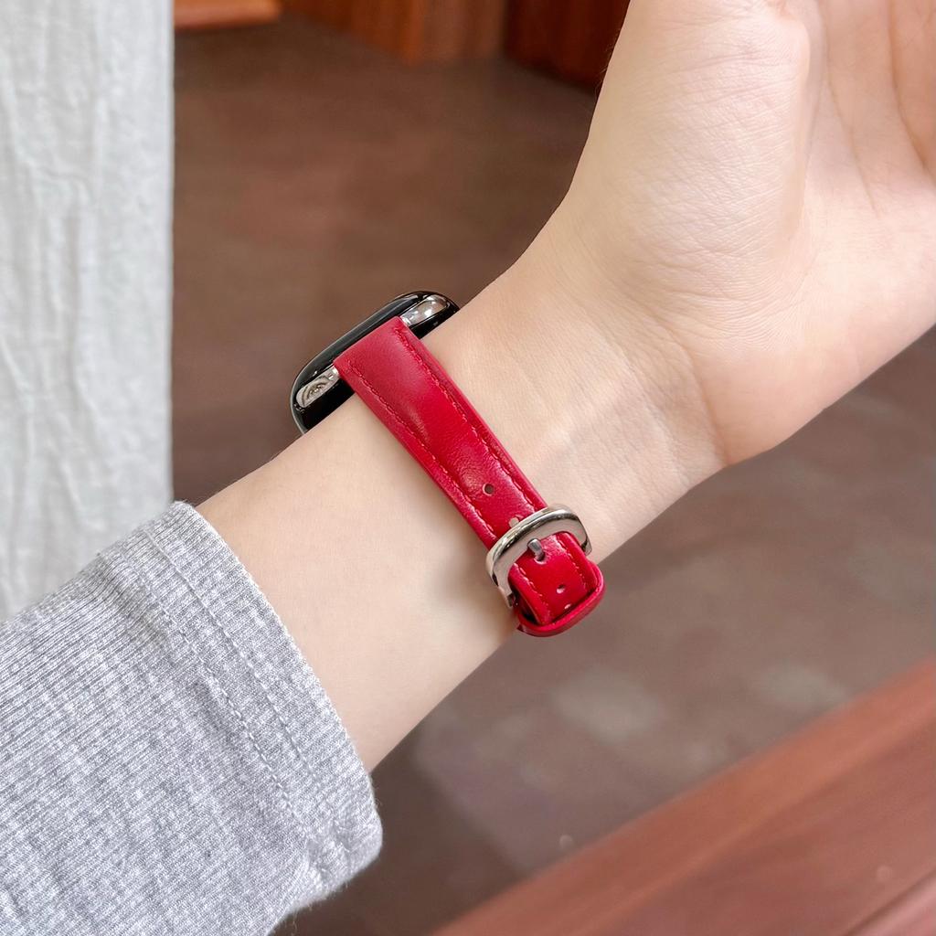 Hochwertiges geöltes Lederarmband für Apple Watch 49 46 45 44 42 41 40mm Mädchen Geschenk für IWatch Vollständige Serienmodelle S11 S10 S9 S8 S7