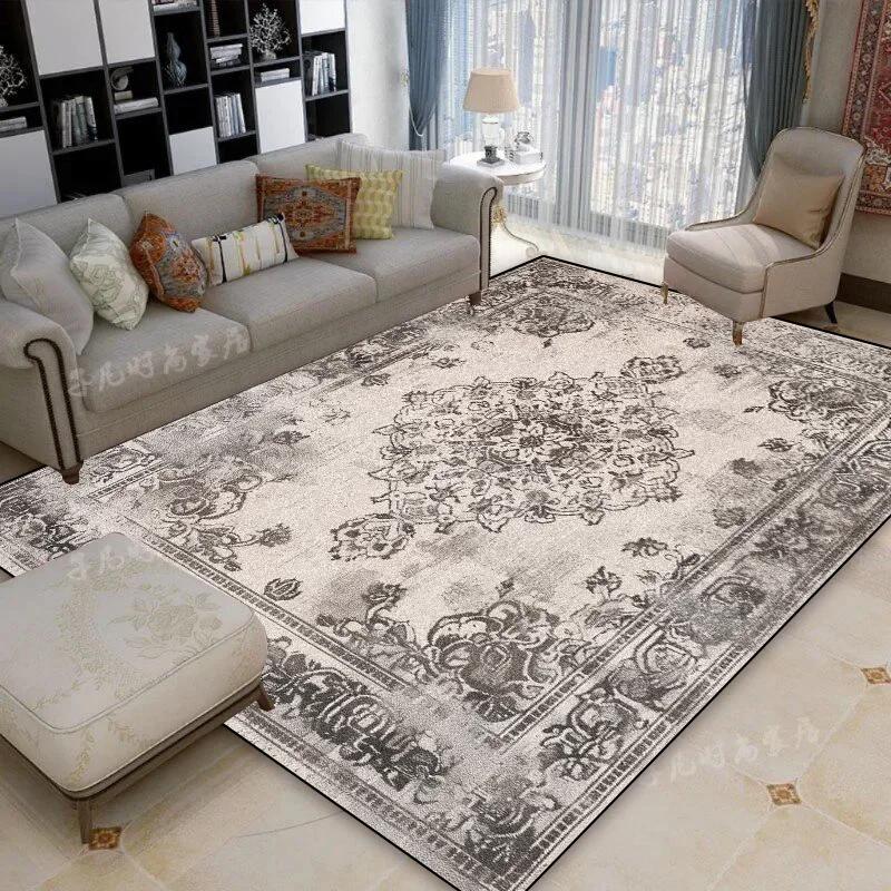 Persian Luxury Tradition Living Room Carpets Fancy Home Decoration Large Area Soft Rugs Washable Non-slip Lounge Room Door Mats