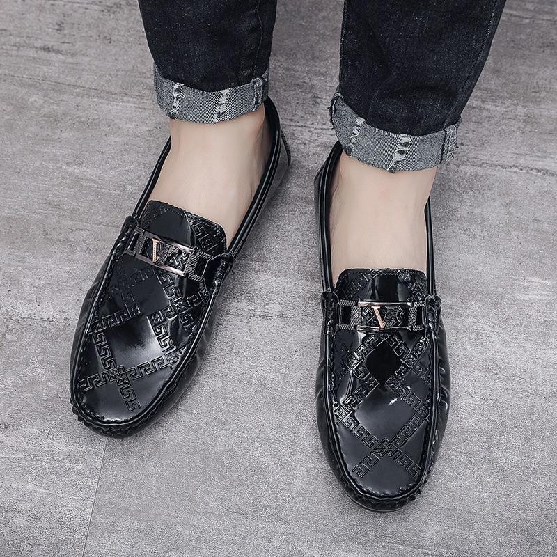 One-pedal Doudou shoes men's soft soles spring driving foot cover single shoes men's breathable and comfortable